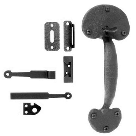 Acorn Mfg Acorn RTNBR 9-5/8" Rough Iron Bean Gate Rim Latch RTNBR